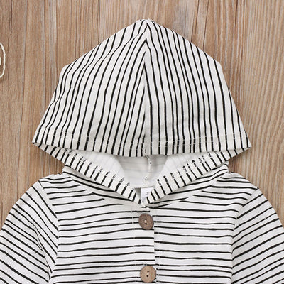 Mameluco Rayado de Algodón para Bebé - Diseño Trendy Unisex - Image 10