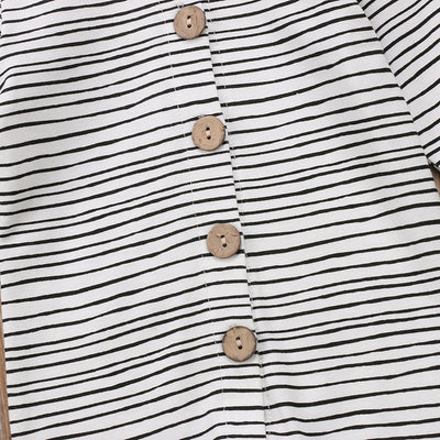 Mameluco Rayado de Algodón para Bebé - Diseño Trendy Unisex - Image 11