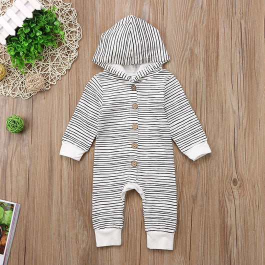 Mameluco Rayado de Algodón para Bebé - Diseño Trendy Unisex