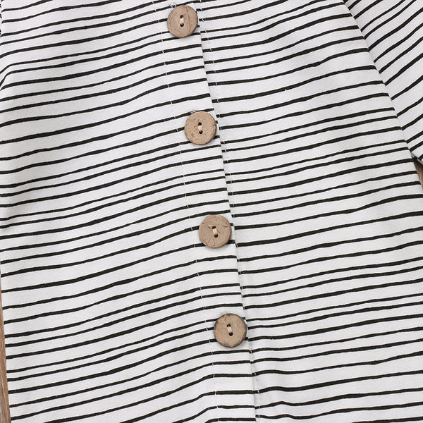 Mameluco Rayado de Algodón para Bebé - Diseño Trendy Unisex
