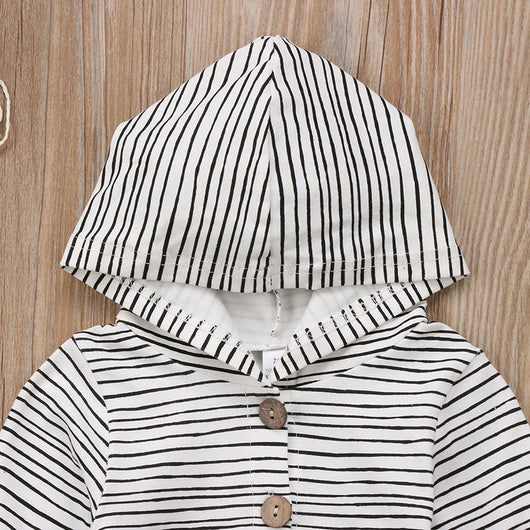 Mameluco Rayado de Algodón para Bebé - Diseño Trendy Unisex - Image 5