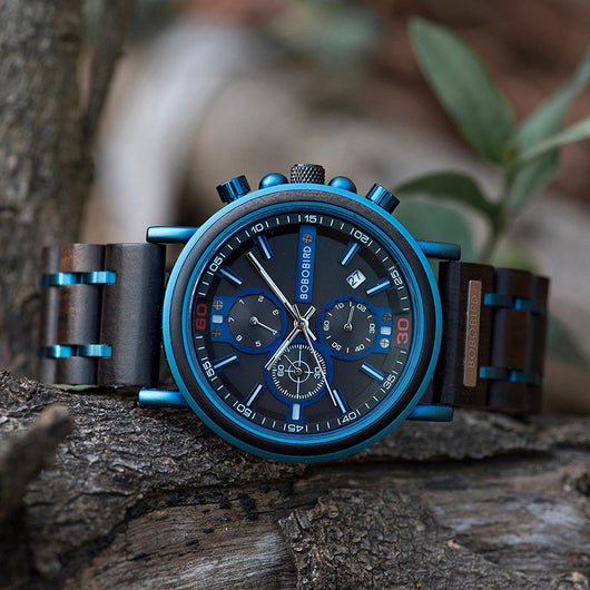 Reloj Cronógrafo de Madera para Hombre - Image 7