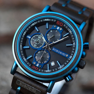 Reloj Cronógrafo de Madera para Hombre - Image 3