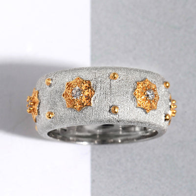 Anillo Estrella Retro Elegante Plata 925 Baño Oro - Image 8
