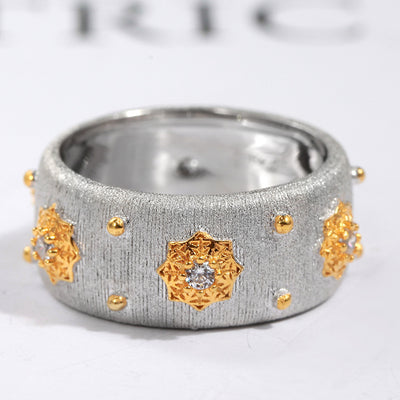 Anillo Estrella Retro Elegante Plata 925 Baño Oro - Image 7