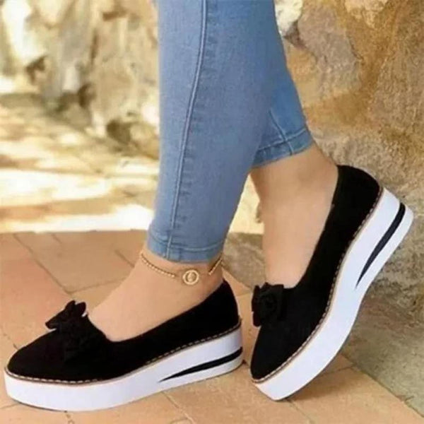 Zapatos Casuales para Mujer con Moño y Tecnología Transpirable