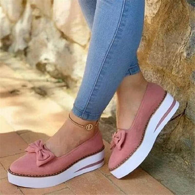 Zapatos Casuales para Mujer con Moño y Tecnología Transpirable
