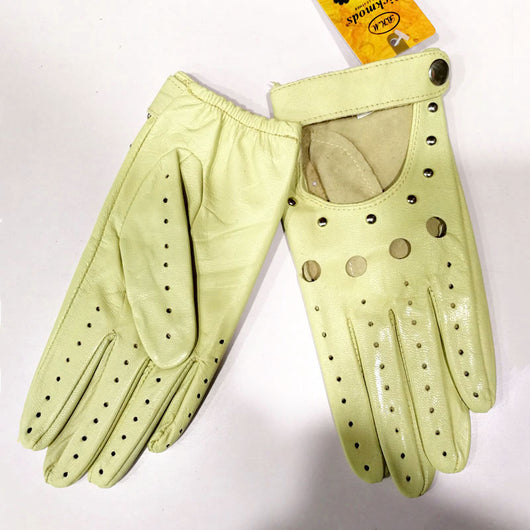 Guantes de Motociclismo en Cuero de Borrego con Dedos Completos - Image 8