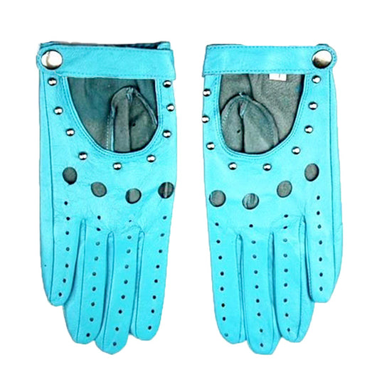 Guantes de Motociclismo en Cuero de Borrego con Dedos Completos