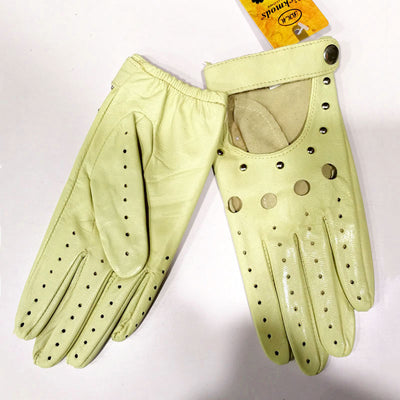 Guantes de Motociclismo en Cuero de Borrego con Dedos Completos - Image 2