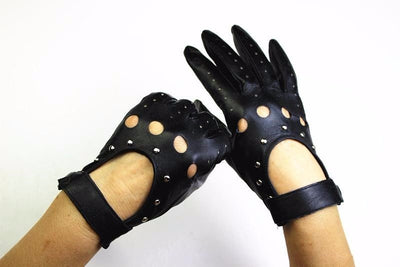 Guantes de Motociclismo en Cuero de Borrego con Dedos Completos - Image 4