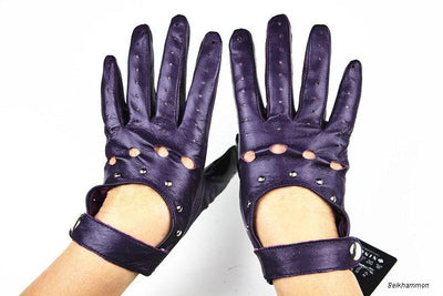 Guantes de Motociclismo en Cuero de Borrego con Dedos Completos - Image 6