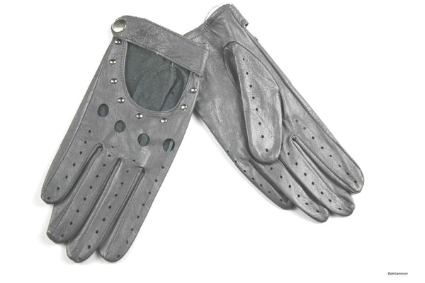 Guantes de Motociclismo en Cuero de Borrego con Dedos Completos - Image 5