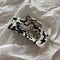 Piranha Retrô de Acetato Chaifu Studio F63 - Design Preto e Branco com Temperamento Vintage