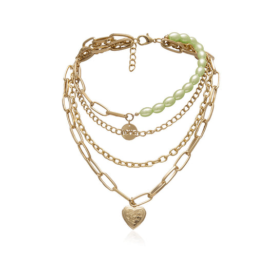 Collar de Perlas con Cadena Punk Mixta para Mujer - Image 7