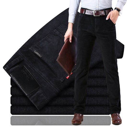 Pantalones de Pana Slim Fit Elásticos para Hombre Talla Grande - Estilo Ejecutivo Moderno - Image 15