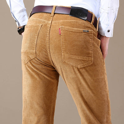 Pantalones de Pana Slim Fit Elásticos para Hombre Talla Grande - Estilo Ejecutivo Moderno - Image 16