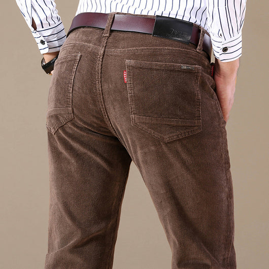 Pantalones de Pana Slim Fit Elásticos para Hombre Talla Grande - Estilo Ejecutivo Moderno - Image 19