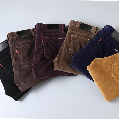 Pantalones de Pana Slim Fit Elásticos para Hombre Talla Grande - Estilo Ejecutivo Moderno - Image 20