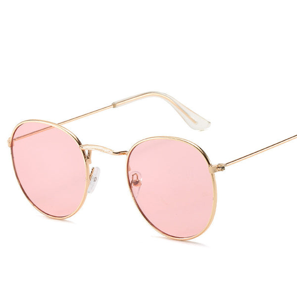 Gafas de Sol Retro Ovaladas Marco Metálico Unisex Playa Vacaciones