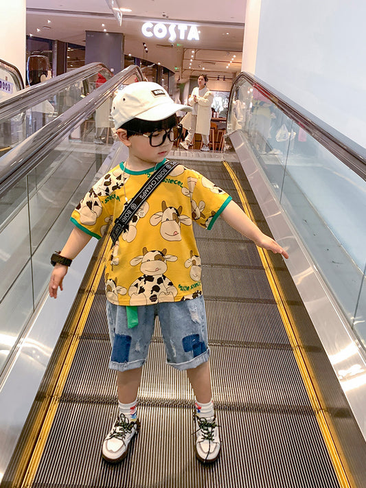 Traje Casual de Verano para Niño - Estilo Coreano Moderno - Image 2