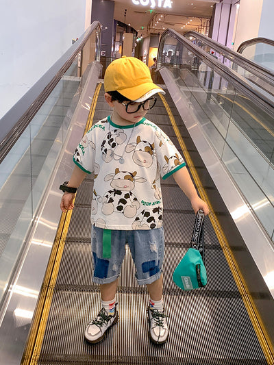 Traje Casual de Verano para Niño - Estilo Coreano Moderno - Image 3