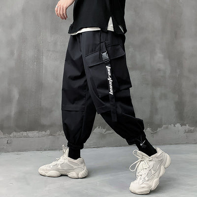 Pantalones Overol Holgados de Estilo Casual Japonés para Hombre - Image 12
