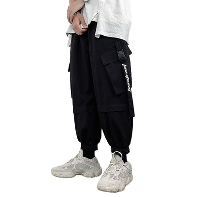 Pantalones Overol Holgados de Estilo Casual Japonés para Hombre - Image 8