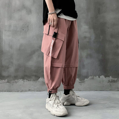 Pantalones Overol Holgados de Estilo Casual Japonés para Hombre - Image 10