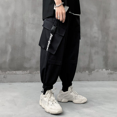 Pantalones Overol Holgados de Estilo Casual Japonés para Hombre - Image 14