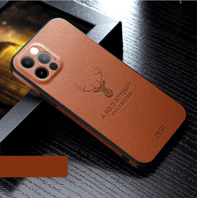 Funda Protectora de Cuero para Apple con Protección Total Anti-Caídas - Image 7