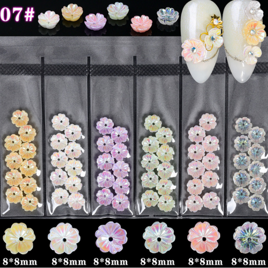 Flores Decorativas 3D para Uñas - Adornos de Caramelo y Gelatina - Image 7