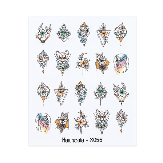 Stickers de Uñas con Diseños de Mariposas, Flores y Animales - Image 17