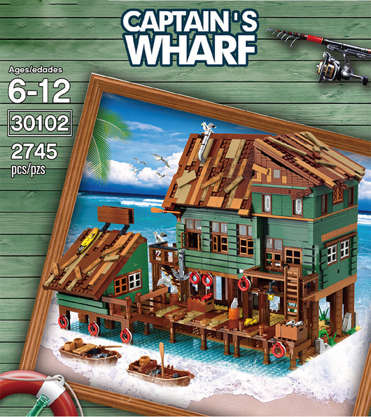 Set de Construcción Casa de Pesca Capitán - Serie Bloques Clásicos para Niños - Image 9