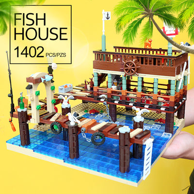 Set de Construcción Casa de Pesca Capitán - Serie Bloques Clásicos para Niños - Image 10