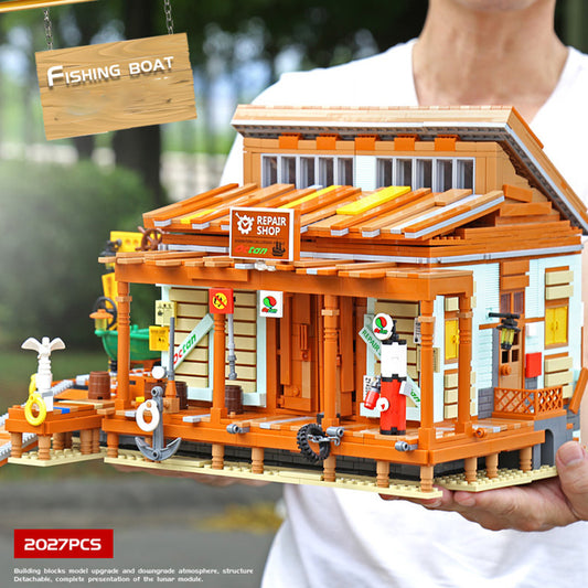 Set de Construcción Casa de Pesca Capitán - Serie Bloques Clásicos para Niños - Image 2
