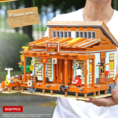 Set de Construcción Casa de Pesca Capitán - Serie Bloques Clásicos para Niños - Image 2