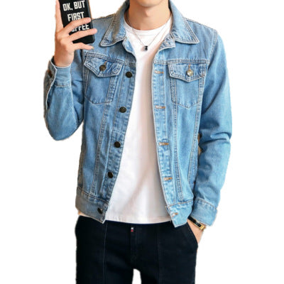 Chaqueta Denim Tricolor para Hombre - Estilo Coreano - Image 13