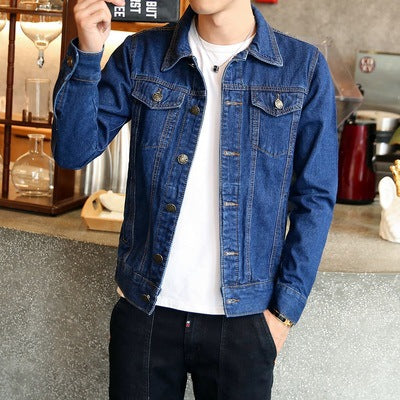 Chaqueta Denim Tricolor para Hombre - Estilo Coreano - Image 6