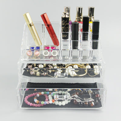 Organizador de Maquillaje Acrílico Transparente con Compartimentos Ajustables - Image 2