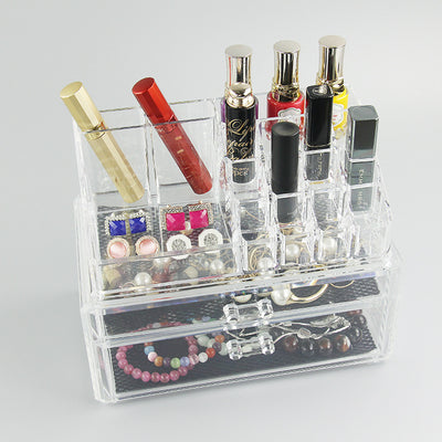 Organizador de Maquillaje Acrílico Transparente con Compartimentos Ajustables - Image 3