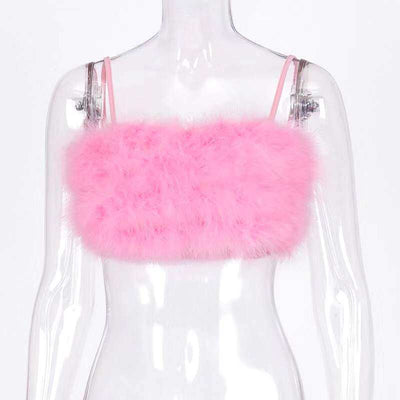 Camisola Sensual de Terciopelo Rosa para Mujer - Image 5