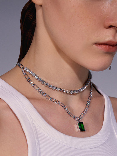 Collar de Lujo Minimalista con Cristales Importados y Doble Costura - Image 3