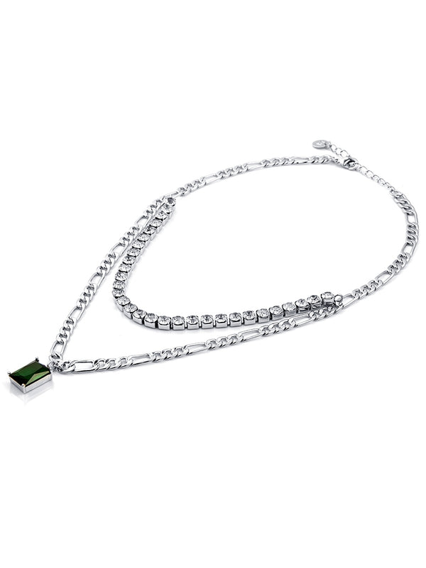 Collar de Lujo Minimalista con Cristales Importados y Doble Costura - Image 5