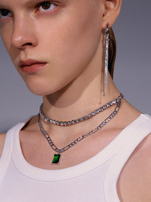 Collar de Lujo Minimalista con Cristales Importados y Doble Costura - Image 4