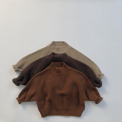 Suéter Acolchado Infantil Cuello Alto Retro para Niños y Niñas - Image 14