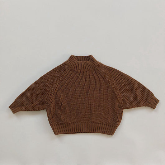 Suéter Acolchado Infantil Cuello Alto Retro para Niños y Niñas - Image 17