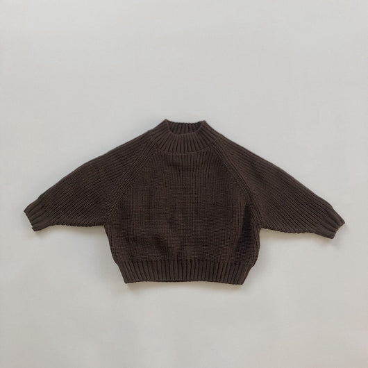 Suéter Acolchado Infantil Cuello Alto Retro para Niños y Niñas - Image 5