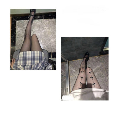Medias de Seda Negra Efecto Piernas Desnudas - Image 10