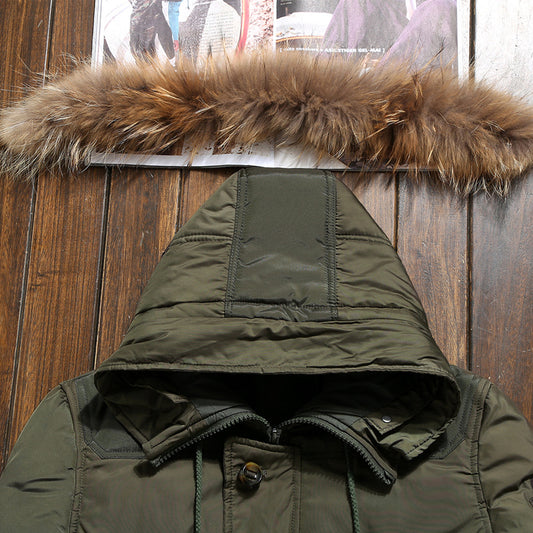 Chaqueta Corta de Plumón de Pato Blanco para Hombre - Image 2